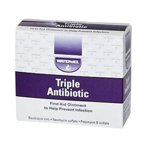 2 Boxes Triple Antibiotic First Aid Ointment Cream 25 Pcsbox Ms 60786