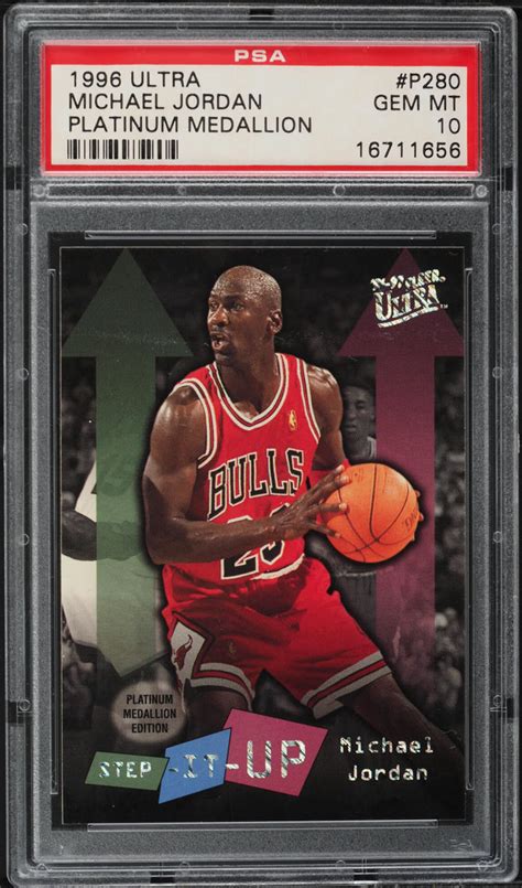 1996 Ultra Platinum Medallion Michael Jordan P280 PSA 10 GEM MINT