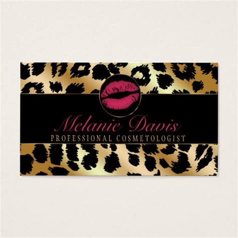 Chic Cosmetology Business Card | Zazzle