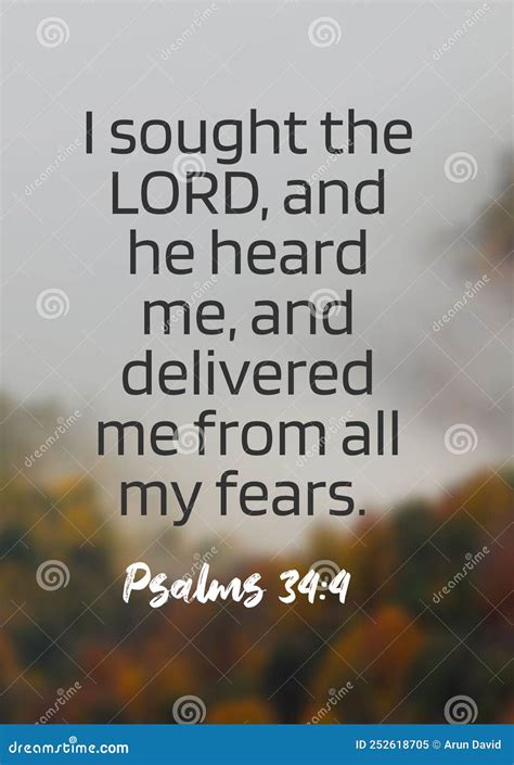 English Bible Verses I Sought The Lord And He Heard Me And Delivered