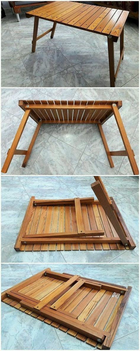 Pin Como Hacer Una Mesa Plegable De Madera Con Sus Sillas Plegables On