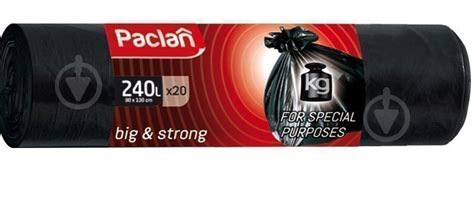 ᐉ Мешки для строительного мусора Paclan Big&Strong суперкрепкие 240 л 5 ...