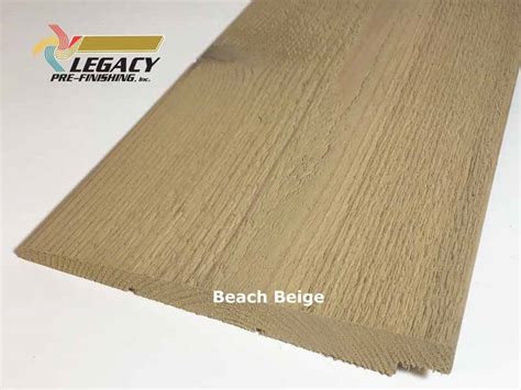 Prefinished Cedar Rabbeted Bevel Siding Beach Beige Stain