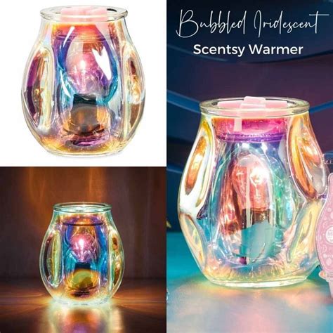 Bubbled Iridescent Scentsy Warmer Scentsy Warmer Scentsy Scent Warmers