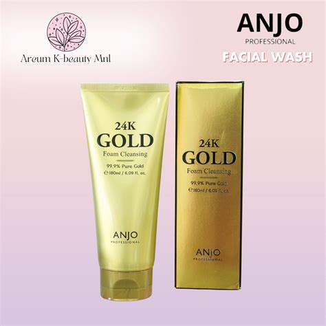 Anjo Professional 24K Gold Foam Cleansing 180mL | Shopee Philippines