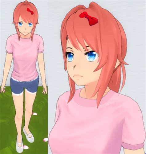 Yandere Sim Skin Sayori Casual By Televicat On Deviantart