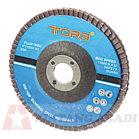 Jual BA Tora Flap Disc 4 Grit 40 60 80 100 120 Mata Gerinda