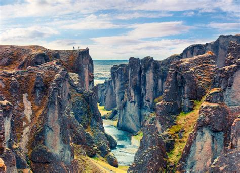 Fjaðrárgljúfur is a canyon located close to the town Kirkjubæjarklaustur in South Iceland