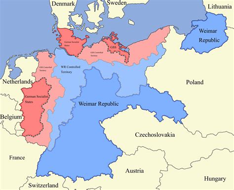 The German Civil War Of 1921 Rimaginarymaps