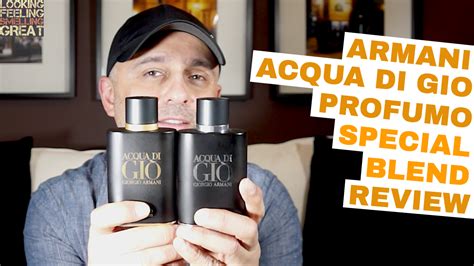 Armani Acqua Di Gio Profumo Special Blend Review Looking Feeling