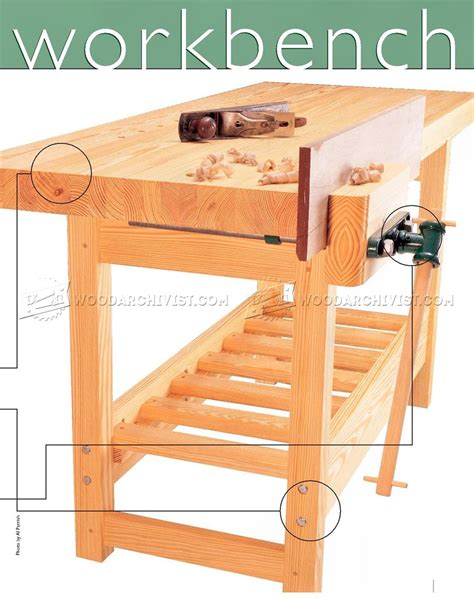 Wood Workbench Plan • WoodArchivist