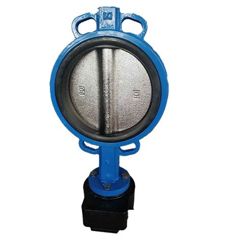 China Handle Actuated Ductile Iron Wafer Type Butterfly Valve