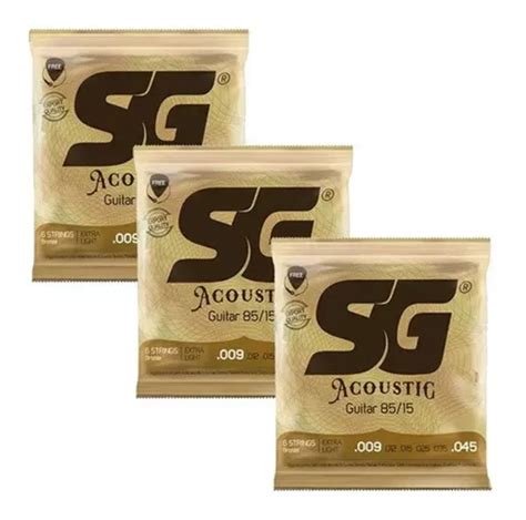 Kit De Cuerdas Para Guitarra Sg De Acero Extra Ligero