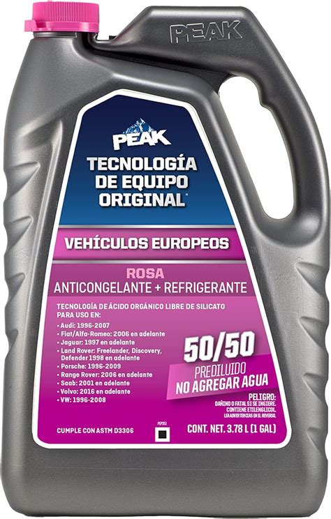 Peak Oem European Pink 50 50 Antifreeze Antifreezes Coolants