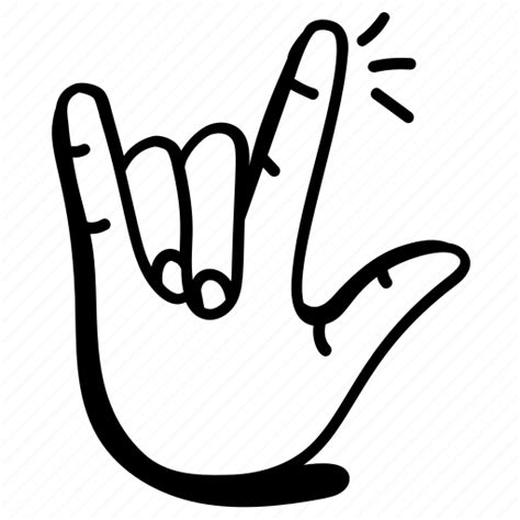 Gesture Communication Rock On Yo Hand Icon Download On Iconfinder