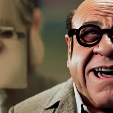 Film Still Of Danny Devito Wearing His Glasses As Hulk Stable