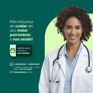 Clínica Médica Agende agora mesmo a sua consulta Social Media PSD