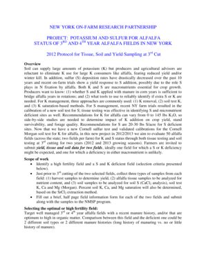 Fillable Online Nmsp Cals Cornell Protocol Potassium And Sulfur Soil