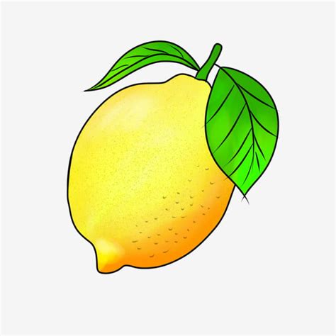 Yellow Lemon Clipart PNG Images, Hand Drawn Lemon Yellow Lemon ...