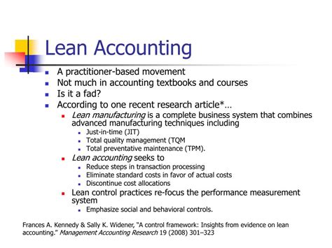 PPT Lean Accounting Theory Of Constraints PowerPoint Presentation