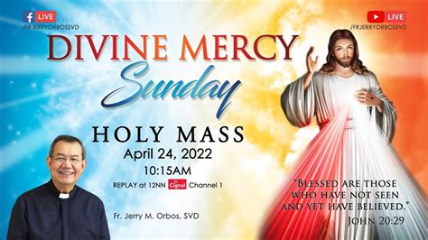 Holy Mass Am April With Fr Jerry Orbos Svd Divine