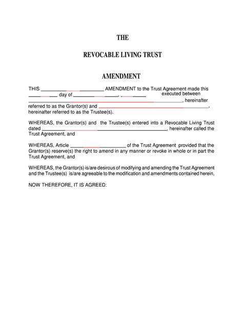 Form To Amend A Living Trust Fill Out And Sign Online Dochub