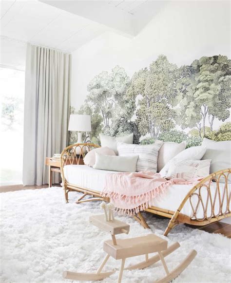 A Baby Girl's Blush and Green Nursery + Get The Look - Emily Henderson