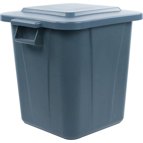 34152823 Bronco™ Square Waste Bin Trash Container 28 Gallon Gray