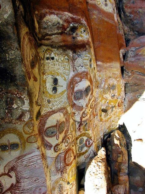 Sacred Aboriginal Petroglyph Wandjina Overhang Australia In The