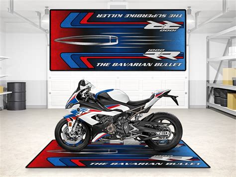 Designed Pit Mat For Bmw S1000rr The Bavarian Bullet Motorcycle Mm Mpm Motorcycle Mat