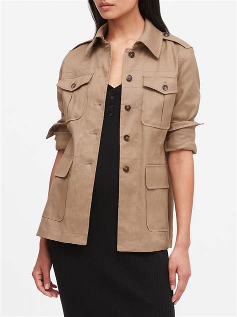 Linen Cotton Safari Jacket Banana Republic Safari Jacket Safari Jacket Women Safari Outfits