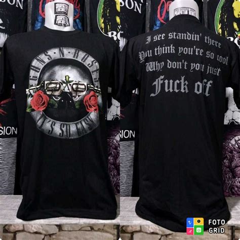 Jual Kaos Musik Gnr Roses Band Rock Legendaris Catton Combat S Model