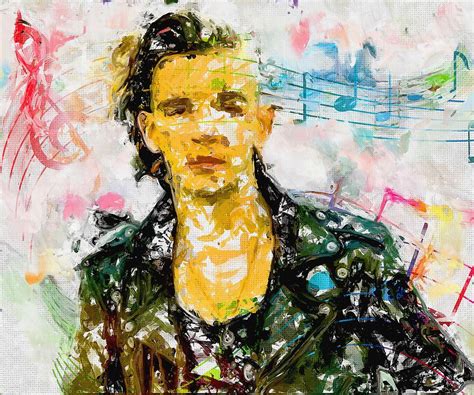 Celebrity Matthew Healy Colorful Art Mixed Media By Luettgen Vidal Fine Art America