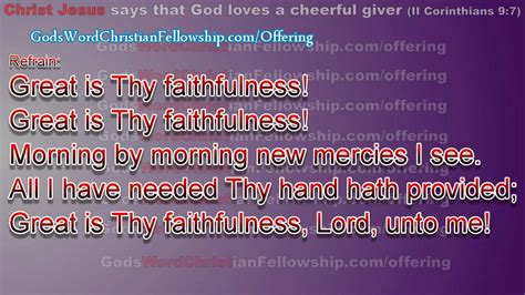 Great Is Your Faithfulness Part 5 Of 10 Youtube