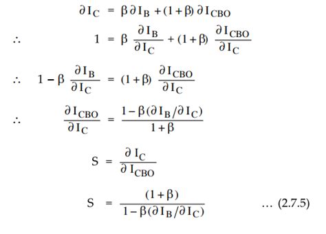 Stability Factor Bipolar Junction Transistors Bjt