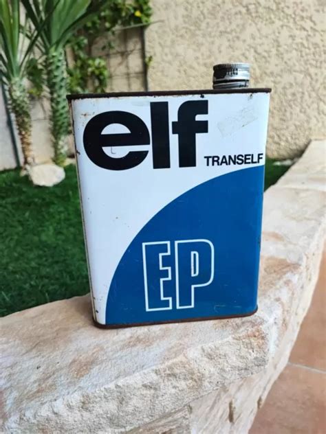 Ancien Bidon D Huile Elf Tranself Ep Eur Picclick Fr