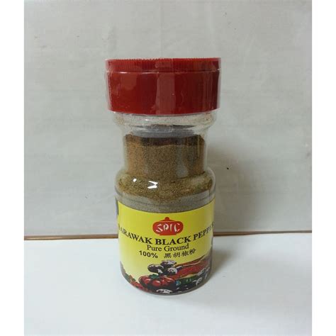 NEW LOOK Halal SPIC Sarawak Black Pepper Powder 50gm 100 Pure