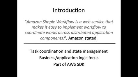 Amazon Simple Workflow Youtube