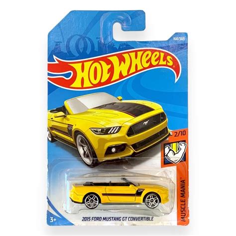 Miniatura Carro Hot Wheels Ford Mustang GT Convertible Muscle Mania Shopee Brasil