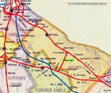 Hudson Berazategui Y Otros Partidos Mapas Y Planos Antiguos