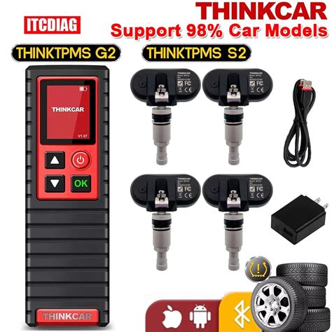 ThinkCar THINK TPMS G2 S2 TPMS 315MHz 433MHz 2 In 1 Car Tire Pressure