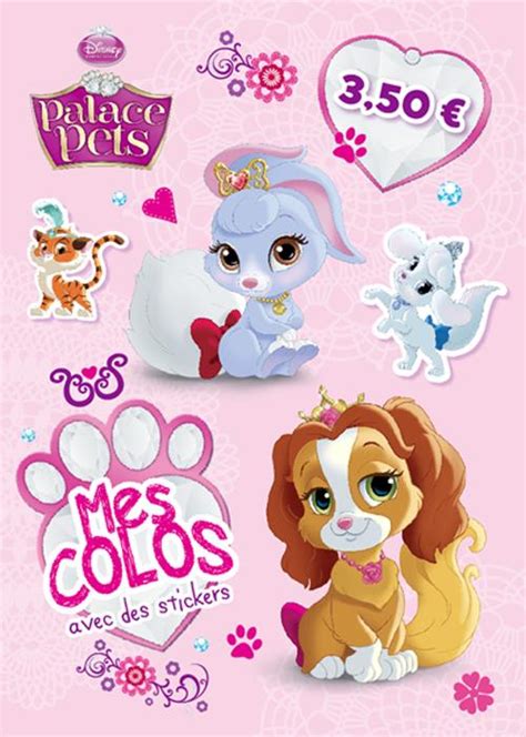 Mes Coloriages Avec Stickers Disney Princesses Palace Pets Disney