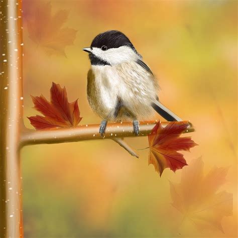 Black-capped Chickadee Digital Art by David Montgomery - Fine Art America