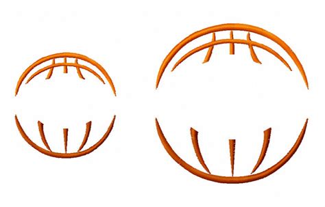 Split Basketball Stitching Frame Designs 25in 4x4 Instant Etsy