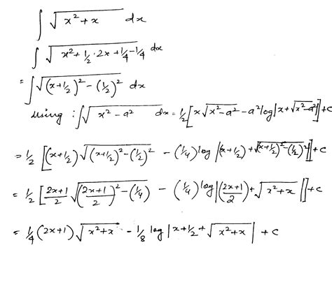 Evaluate The Following Integrals Int√x2xdx