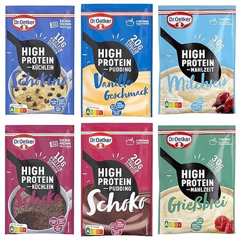 Dr Oetker High Protein Probier Set 12er Pack Kuchenmischung Küchlein