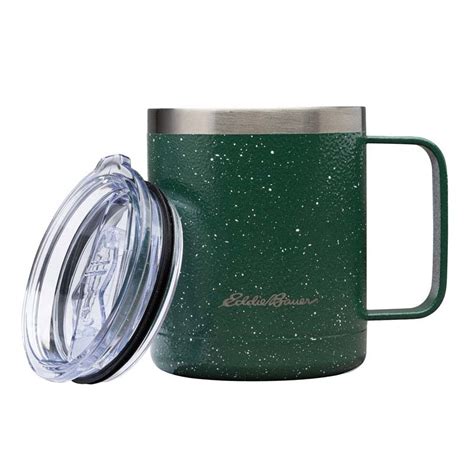 Eddie Bauer Green Windom 12 Oz Vacuum Insulated Camping Mug