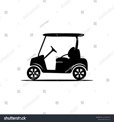 Golf Cart Logo Silhouette Vector Stock Vector (Royalty Free) 2175642757 ...