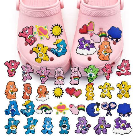 Cute 1PCS Croc Cartoon American Animated Care Bear Character Jibz