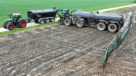 Claas Xerion Saddle Trac Bei Der G Rrest Ausbringung Fendt